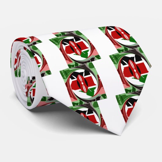 ビューティフルラブリーケニアワールウィンドマップデザイン ネクタイ (ロール)