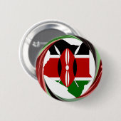 ビューティフルラブリーケニアワールウィンドマップデザイン 缶バッジ (正面&裏面)