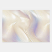 ビューティフルラベンダーアイボリーパール結婚ズ ラッピングペーパーシート (正面2)