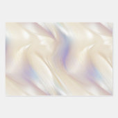 ビューティフルラベンダーアイボリーパール結婚ズ ラッピングペーパーシート (正面)