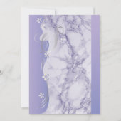 ビューティフルラベンダーマーブル結婚式招待状 招待状 (裏面)