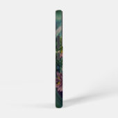 ビューティフルラベンダー&グリーンレトロスタイル宇宙女性 SAMSUNG GALAXYケース (右側面)