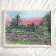 ビューティフルランドスケープアートツリーズアートプリント