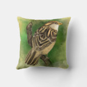 ビューティフルリトルスパロウ装飾用クッション クッション (裏面)