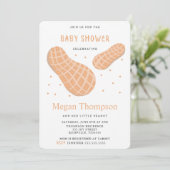 ビューティフルリトルピーナッツベビーシャワー招待状 招待状 (スタンド正面)
