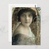 ビューティフルリトルヴィンテージガール ポストカード (正面/裏面)