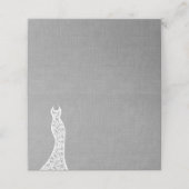 ビューティフルリネンブライダルシャワー折り畳み座席表 プレイスカード (外部開封)