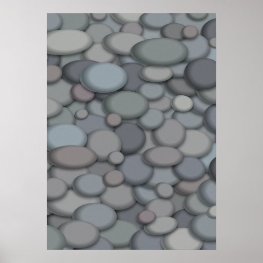 ビューティフルリバーロックポスターテンプレート ポスター (正面)