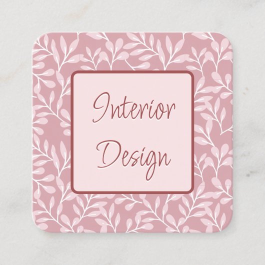 ビューティフルリーフベイデザイン スクエア名刺 (正面)