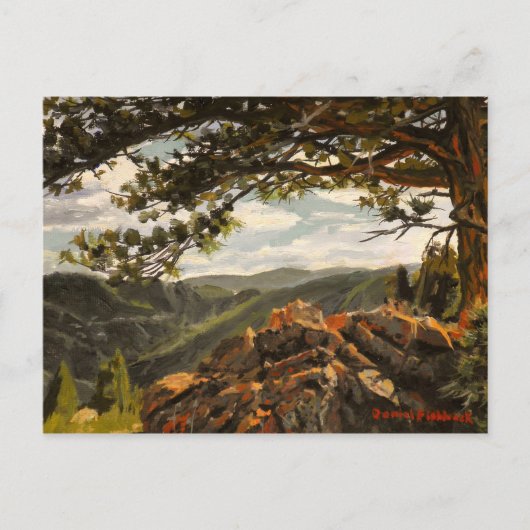 ビューティフルルックアウトマウンテンコロラドランドスケープ ポストカード (正面)