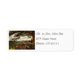 ビューティフルルックアウトマウンテンコロラドランドスケープ ラベル