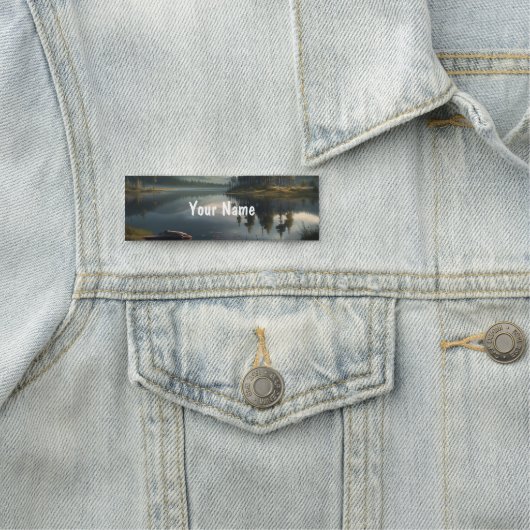 ビューティフルレイクカヌー水 名札 (インサイチュ)