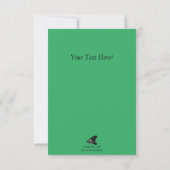 ビューティフルレイクタホーグリーテパーソナライズされたィングカード サンキューカード (裏面)