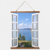 ビューティフルレイクビュー自然水 吊り下げ型タペストリー (正面)