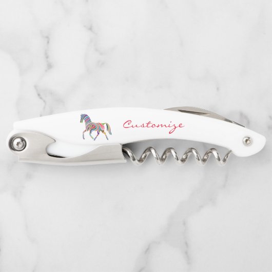 ビューティフルレインボーカラーホースサンダー_コーブ ソムリエナイフ (正面)