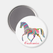 ビューティフルレインボーカラーホースサンダー_コーブ マグネット (正面/裏面)