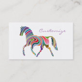 ビューティフルレインボーカラーホースサンダー_コーブ 名刺 (裏面)