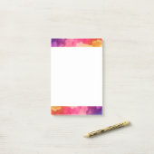 ビューティフルレインボーカラー抽象デザイン ポストイット (デスク上)