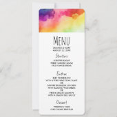 ビューティフルレインボーカラー抽象デザイン 招待状 (正面)