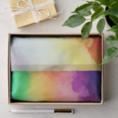 ビューティフルレインボーカラー抽象デザイン 薄葉紙 (ギフト)