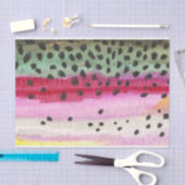 ビューティフルレインボートラウト魚釣り 薄葉紙 (クラフト)