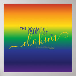 ビューティフルレインボーバイブル引用文 ポスター