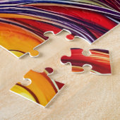 ビューティフルレインボーホースポートレート ジグソーパズル (側面)