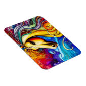 ビューティフルレインボーホースポートレート マグネット (右側)