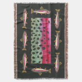 ビューティフルレインボーマス漁師 スローブランケット (正面縦)