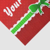 ビューティフルレッドクリスマスデザインカスタム文字 薄葉紙 (詳細)