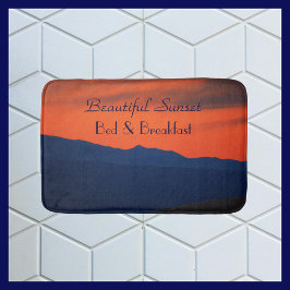 ビューティフルレッドサンセットベッドアンドブレックファースト バスマット