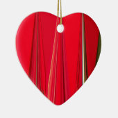 ビューティフルレッドデザイン セラミックオーナメント (右)