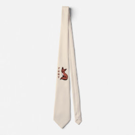 ビューティフルレッドフォキシキツネ ネクタイ
