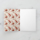 ビューティフルレッドホワイトフローラ カード (内部)