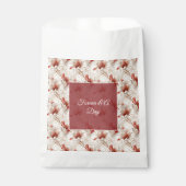 ビューティフルレッドホワイトフローラ フェイバーバッグ (正面)