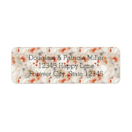 ビューティフルレッドホワイトフローラ ラベル