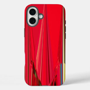 ビューティフルレッドローズテクスチャカラーデザインアートプリント iPhone 16 PLUSケース