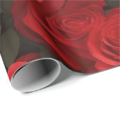 ビューティフルレッドローズフローラ ラッピングペーパー (ロールコーナー)