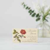 ビューティフルレッドヴィンテージバラオールドファッションド 名刺 (スタンド正面)