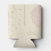 ビューティフルレッド&ベージュフローラブライダルシャワー 缶クーラー (裏面)