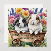 ビューティフルロップバニーラビットかわいらし冷蔵庫 (正面/裏面)