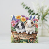 ビューティフルロップバニーラビットかわいらし冷蔵庫 (スタンド正面)