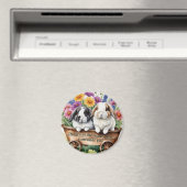 ビューティフルロップバニーラビットかわいらし冷蔵庫 マグネット (インサイチュ (食洗機))