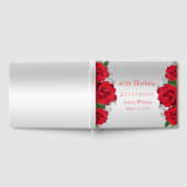 ビューティフルロマンチックレッドローゼス誕生日 ゲストブック (全面)