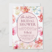 ビューティフルローズウォーターブライダルシャワー 招待状 (正面)