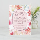 ビューティフルローズウォーターブライダルシャワー 招待状 (スタンド正面)