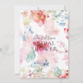 ビューティフルローズウォーターブライダルシャワー 招待状 (裏面)