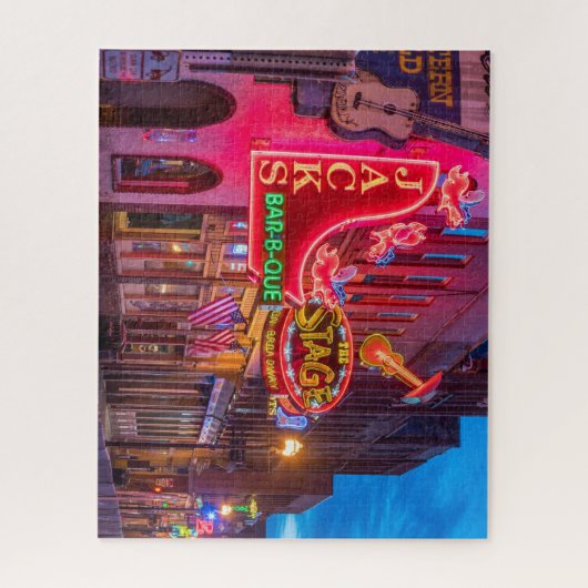 ビューティフルローダウンタウンナッシュビルテネシー ジグソーパズル (縦)