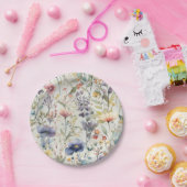 ビューティフルワイルドフラワープリント紙プレート ペーパープレート (パーティー)