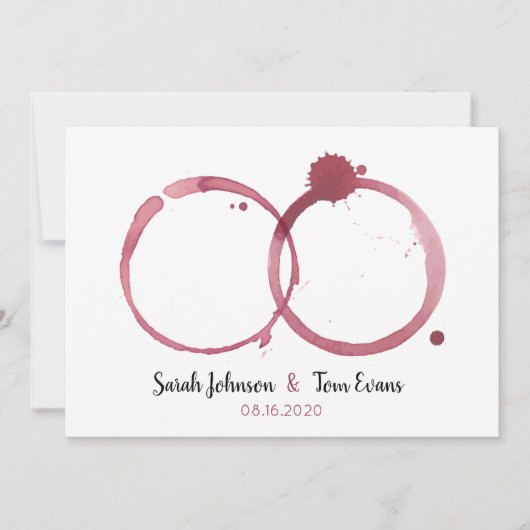 ビューティフルワインシンド結婚式招待状 招待状 (正面)